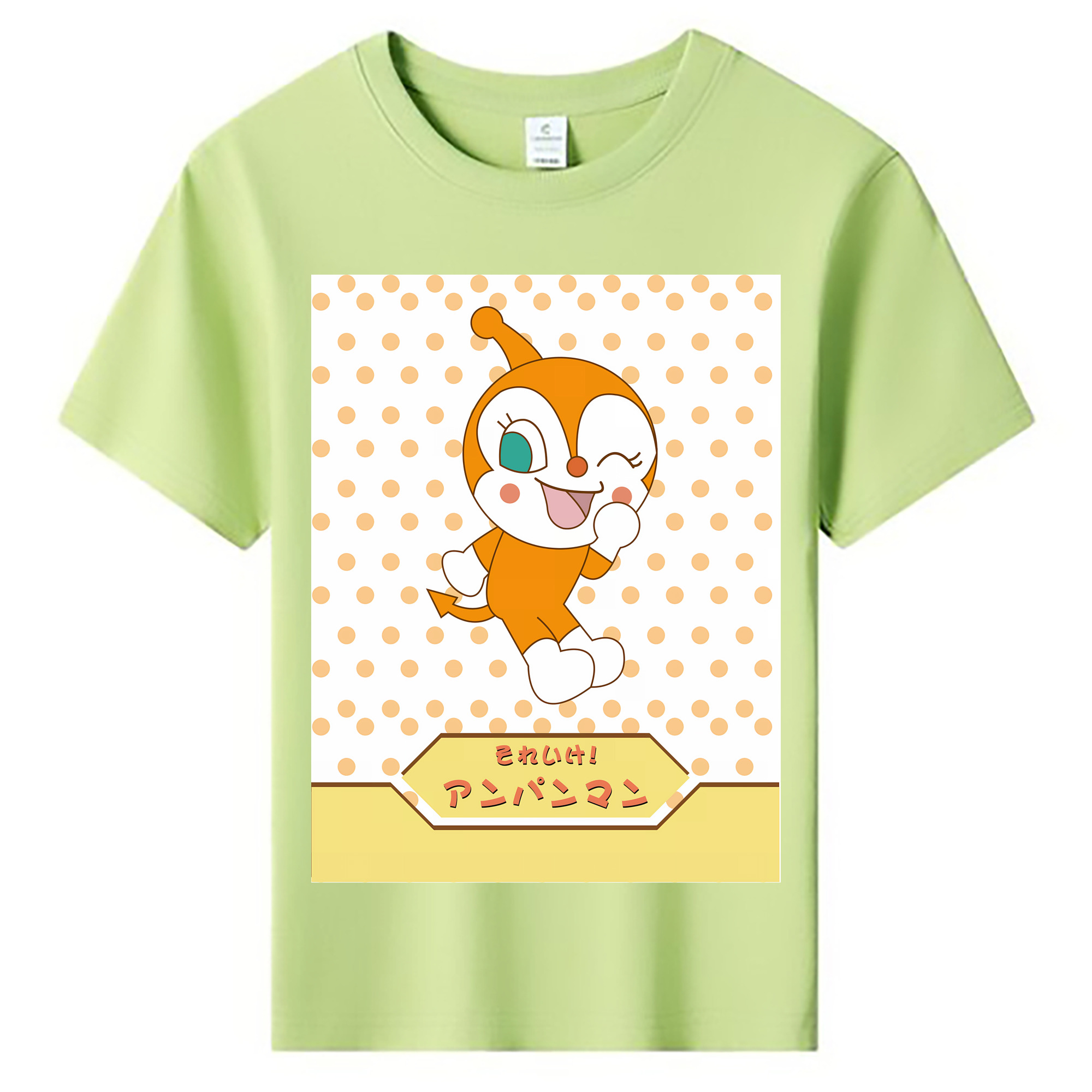 （画像用） アンパンマン Anpanman 綿100％キッズTシャツ（フロントプリント）